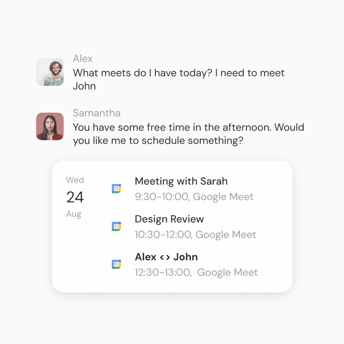 assistant example
